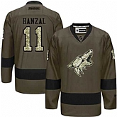 Glued Phoenix Coyotes #11 Martin Hanzal Green Salute to Service NHL Jersey,baseball caps,new era cap wholesale,wholesale hats